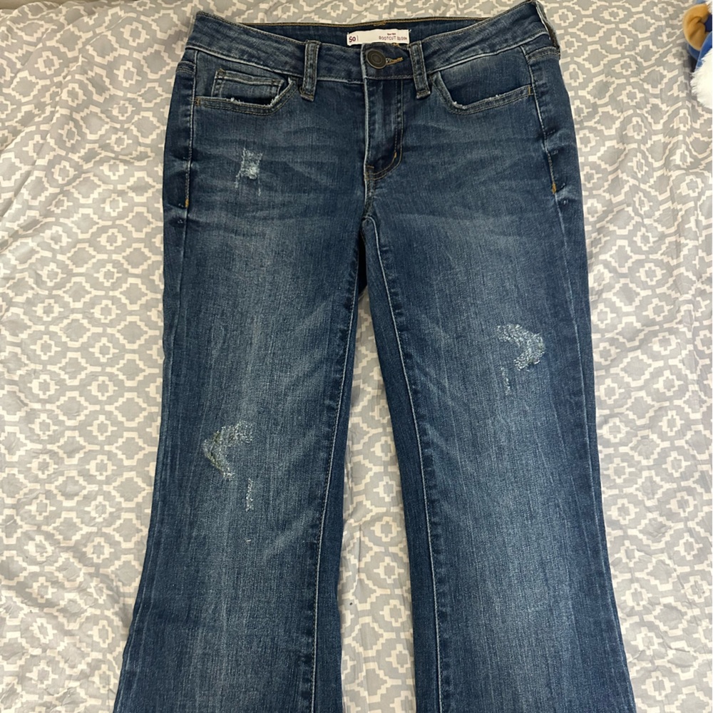 Bootcut Low rise blue jeans